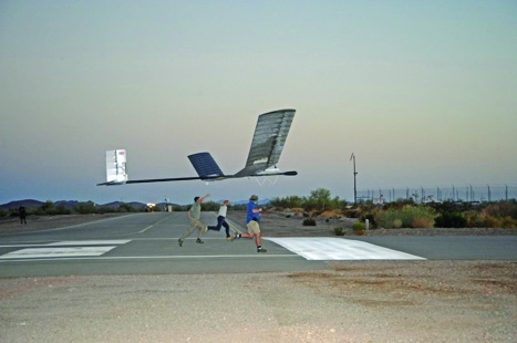 Launched by hand, QInetiq's Zephyr UAV could have military reconnaissance applications