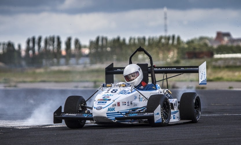 Engineering students play a key role in Northampton’s Formula Student programme (Credit: DUT Racing)