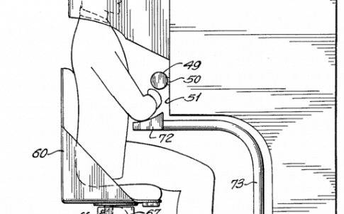 Illustration of Morton Heilig's Sensorama device, precursor to later virtual reality systems.