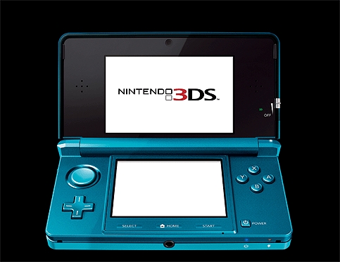 Blue Nintendo 3DS games console