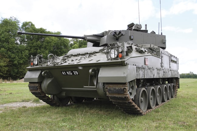 Developments for the turret of the Warrior armoured vehicle are a current main focus
