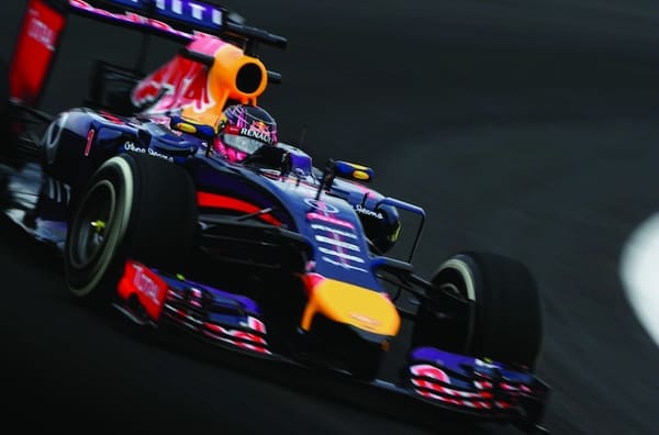 Sebastian Vettel of Germany and Infiniti Red Bull Racing drives during practice ahead of the Brazilian Formula One Grand Prix at Autodromo Jose Carlos Pace on November 7, 2014 in Sao Paulo, Brazil