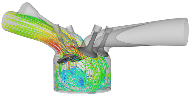 Converge differs from most other CFD packages is that the meshing function is fully integrated and coupled into the flow and chemistry solver