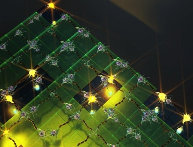 Artistic rendering of a neural network