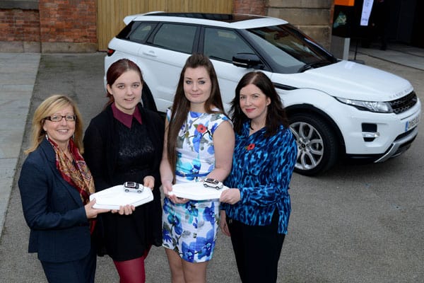 Left to Right: Fay Best, WISE; Chloe Adams-Pickford; Ruby Holmes; Danella Bagnall, Jaguar Land Rover
