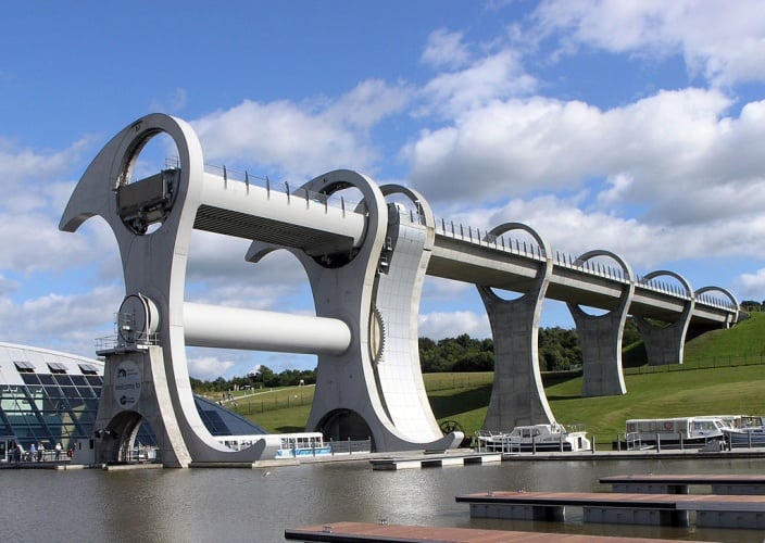 Structures, such as Scotland's Falkirk Wheel, have always held an appeal for Grace (Credit: Sean Mack) 
