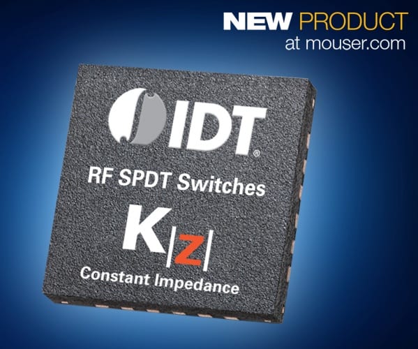 Mouser Now Stocking IDT’s Low-Loss F2923 RF Switch