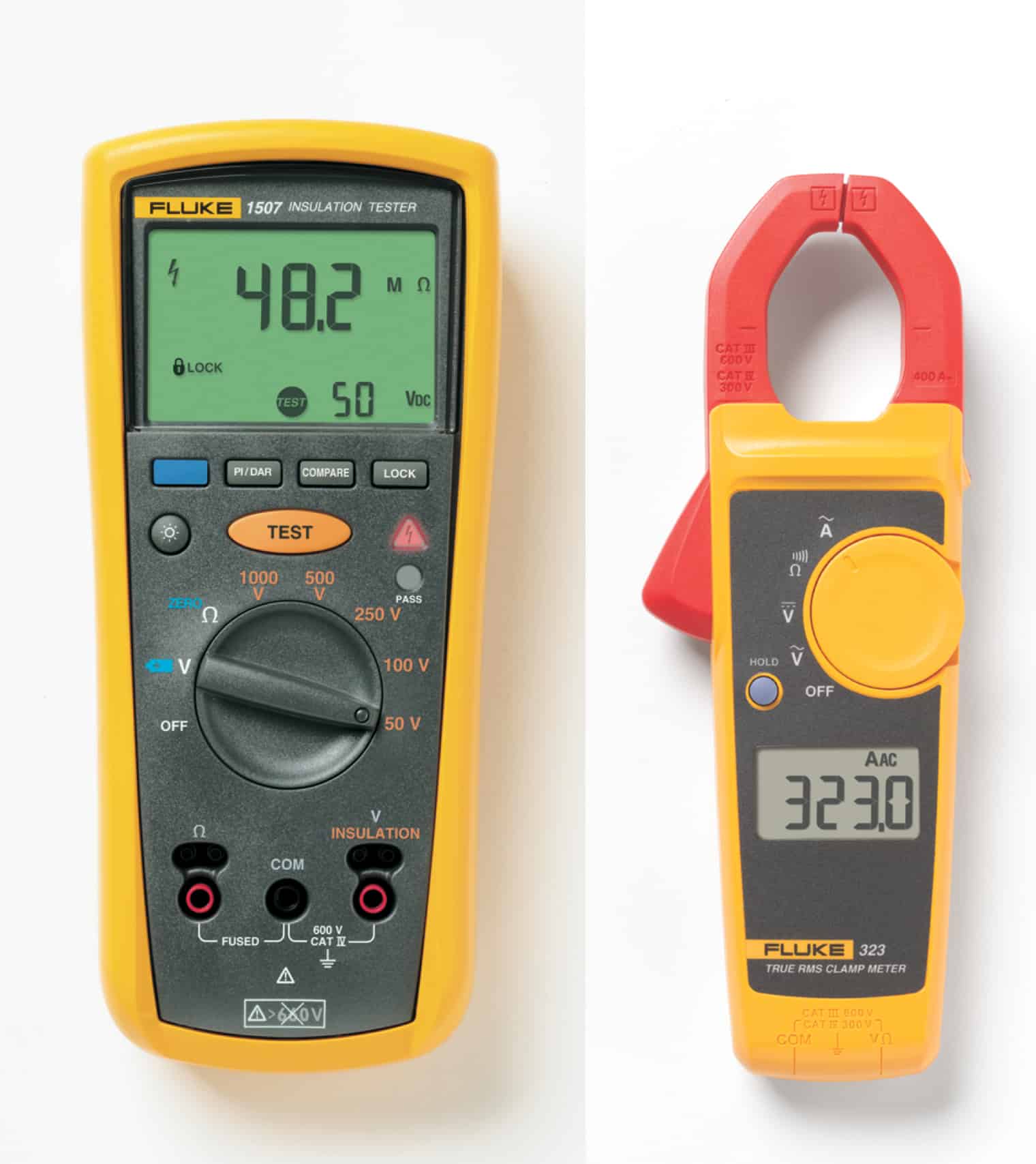 Fluke 1507 Insulation Tester plus free Fluke 323 Clamp Meter