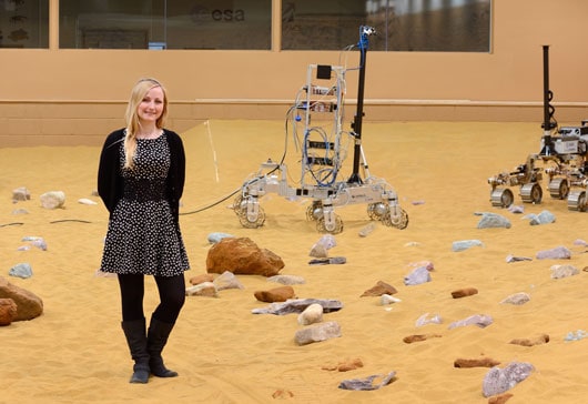 Airbus Space & Defence engineer Abbie Huttie is working on the ExoMars Rover