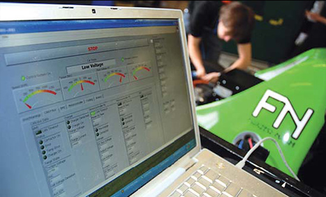 The control system is built around LabVIEW software