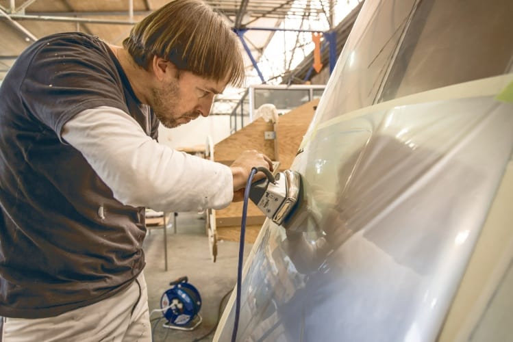 Covering the foam cockpit envelope with a silver film