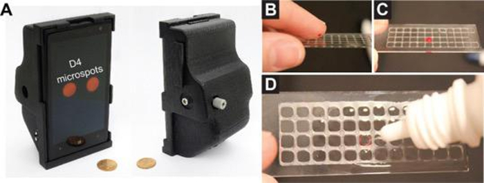 D4 assay diagnostic tool (Credit: Daniel Joh, Duke University)