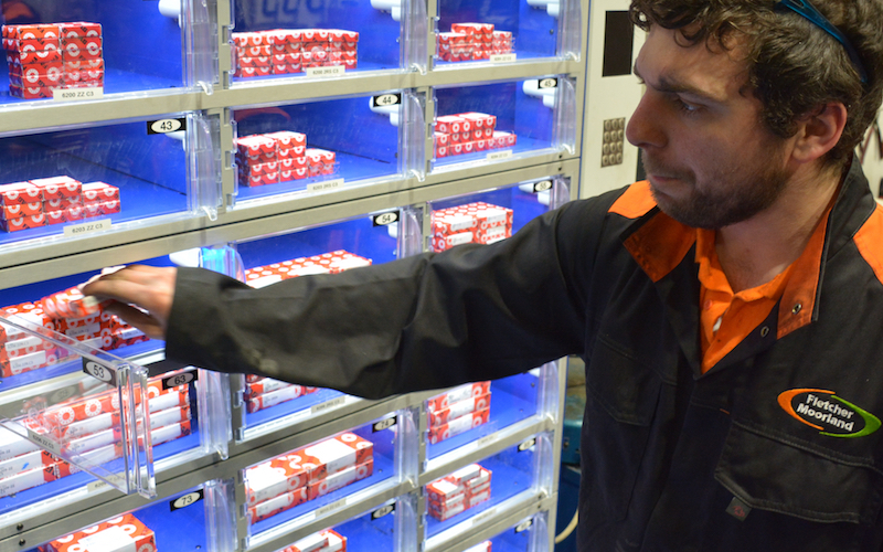 Fletcher Moorland relies on industrial vending to eliminate out of stocks 