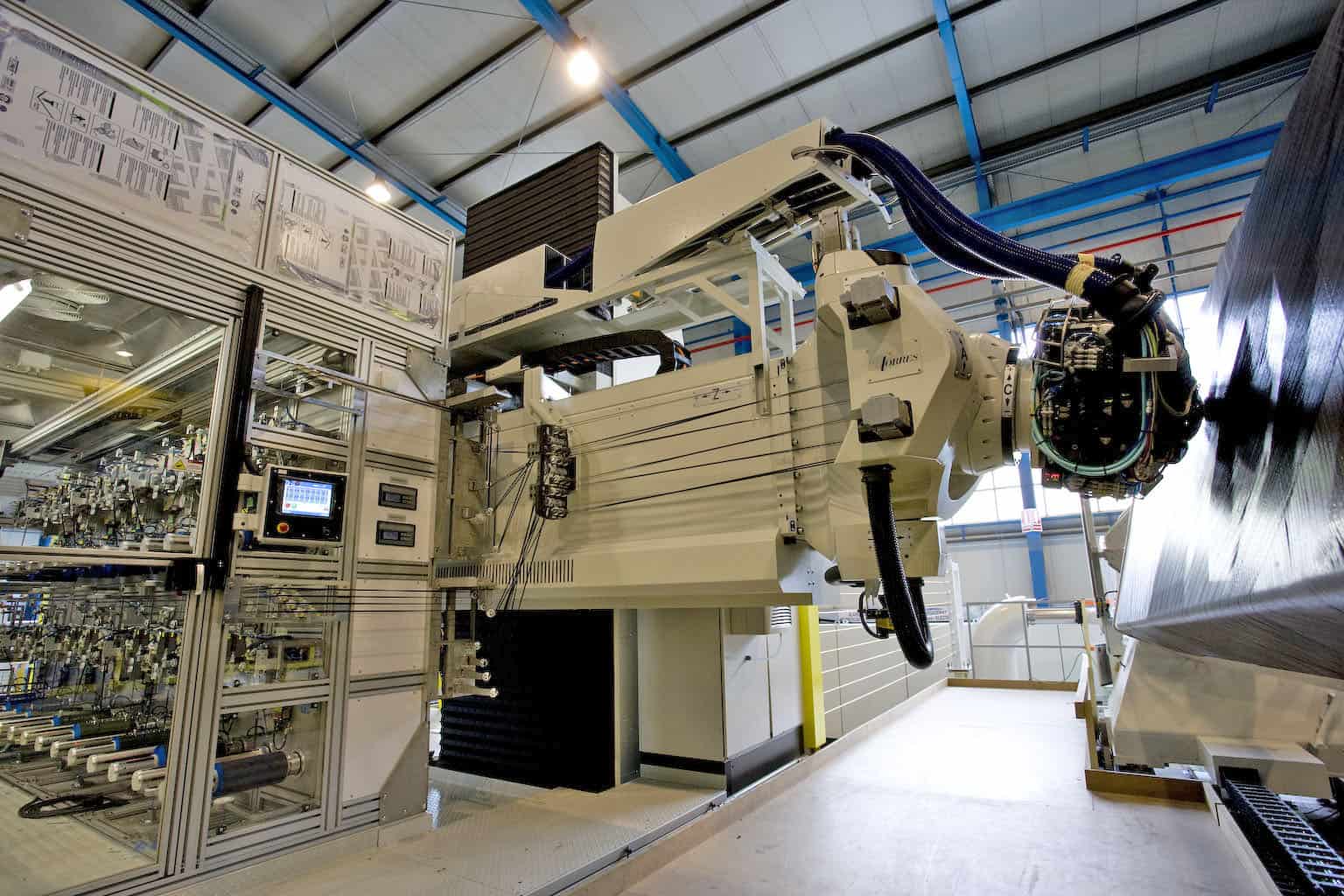 The fibre placement machine at GKN's Severnside factory