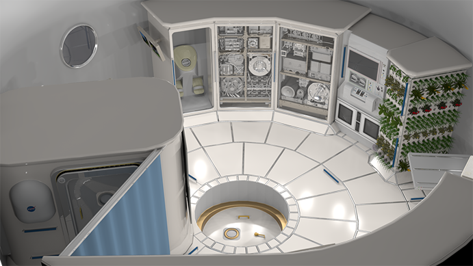 DSG habitation module interior