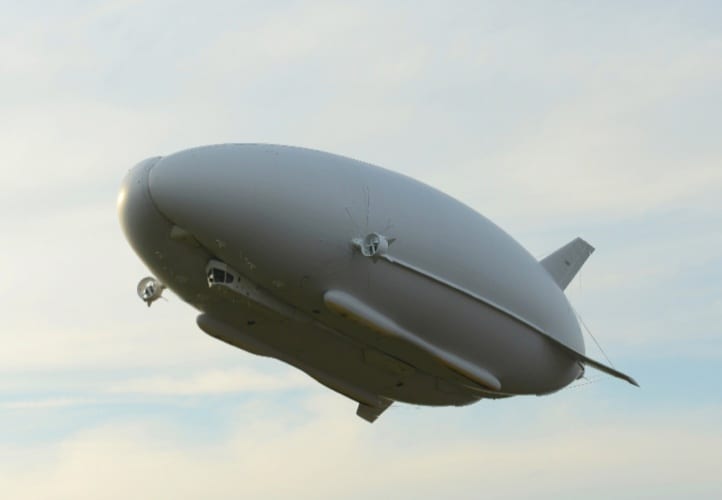 Airlander 10 during a 90 minute test flight carried out in 2012