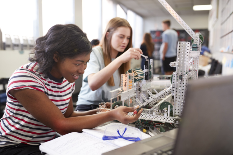 young female engineers