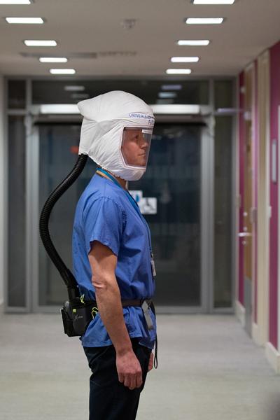 healthcare worker respirator