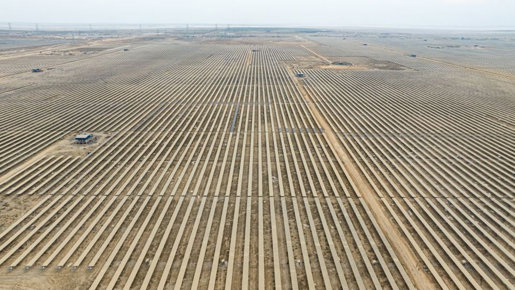 Khavda renewable park in Gujarat, India