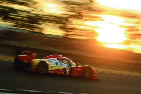 Going the distance:an LMP vehicle on its way to winning a race