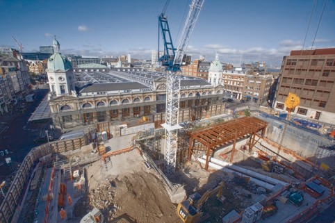 Crossrail Progress Team BFK FarringdonPictured the site of the East Ticket HallPicture David Poultney