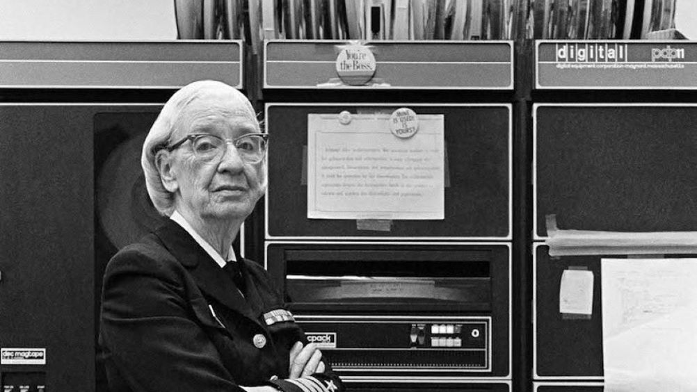 Grace Murray Hopper, in her office in Washington DC, 1978