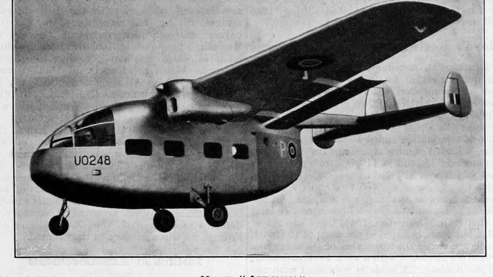 The Miles Aerovan was designed as a military vehicle transporter and subsequently modified for civilian use
