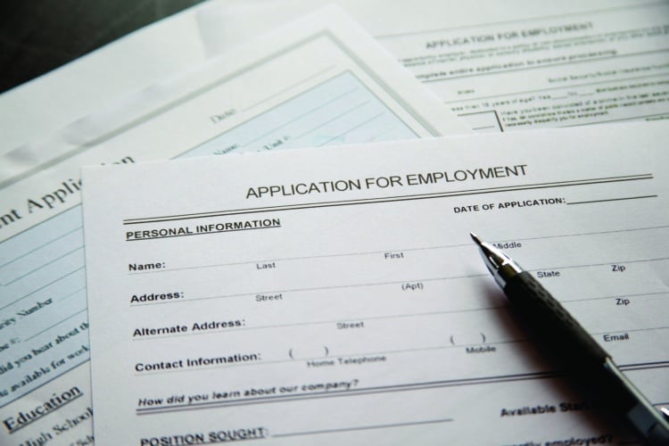 graduate job application form
