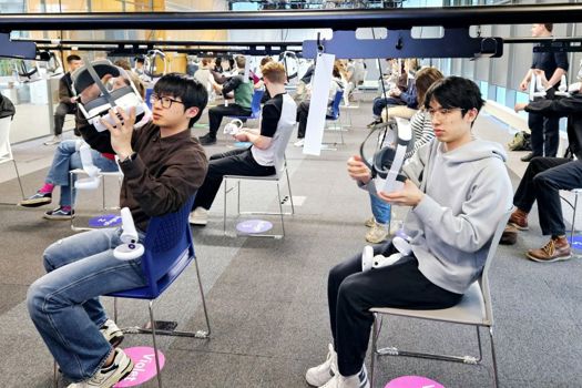 With 40 high image quality VR headsets students can choose how they learn and experience VR