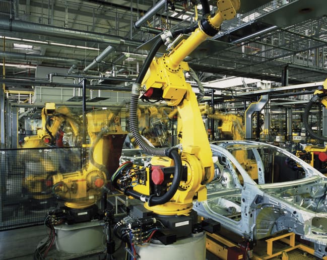 If the many motors on production lines could ,onitor themselves, the number of sensors needed could be reduced