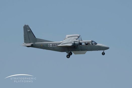 SPL partnered with Britten-Norman to integrate a phased-array antenna onto its BN2T-4S Islander aircraft