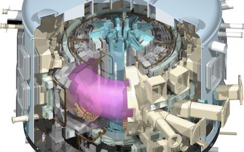 Neutral Beam injectors will be a vital component of the planned ITER fusion reactor pictured here in cutaway. They heat up plasma inside the reactor until it is hot enough for fusion to take place. 