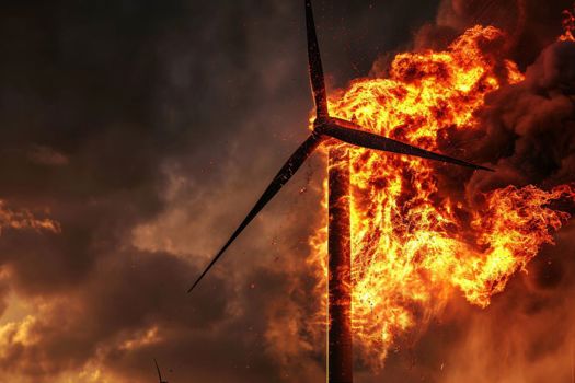 The surge in wind farms has led to a significant increase in fire-related risks