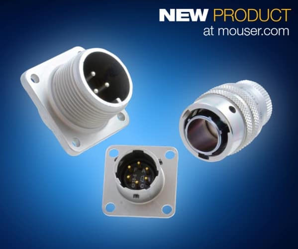Mouser Adds Amphenol’s RoHS-Compliant ZnNi Connectors for harsh environments