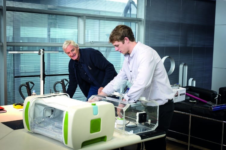 James Roberts alongside James Dyson