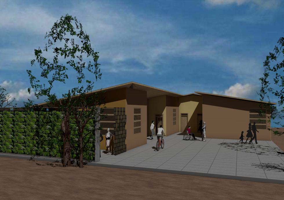 Proposed design for refugee dwelling