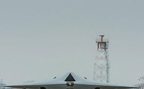 Taranis taxiing at BAE Systems, Warton, Lanacashire