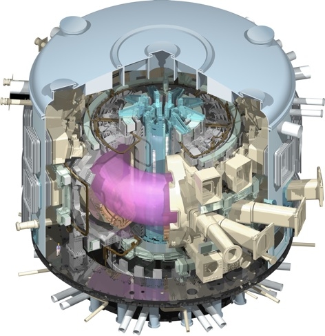 The ITER reactor, under construction in Southern France