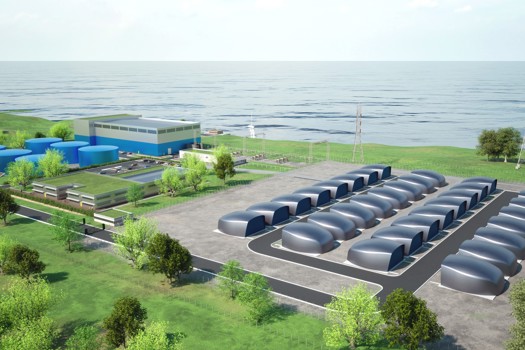 Artist's impression of Flex reactor plant