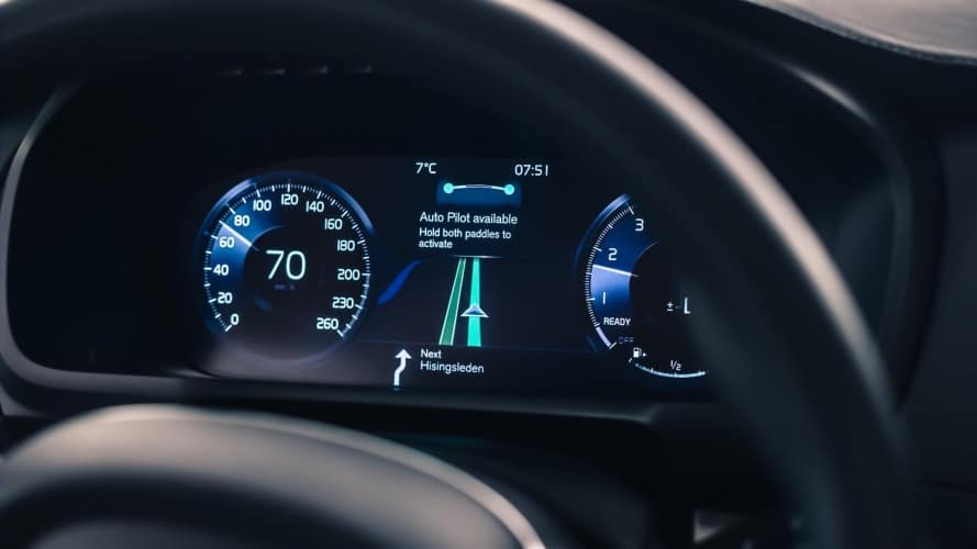 Volvo's IntelliSafe Auto Pilot interface (Credit: Volvo)