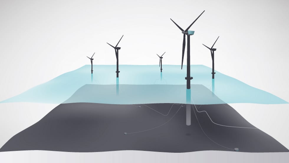 Hywind Scotland wind farm illustration