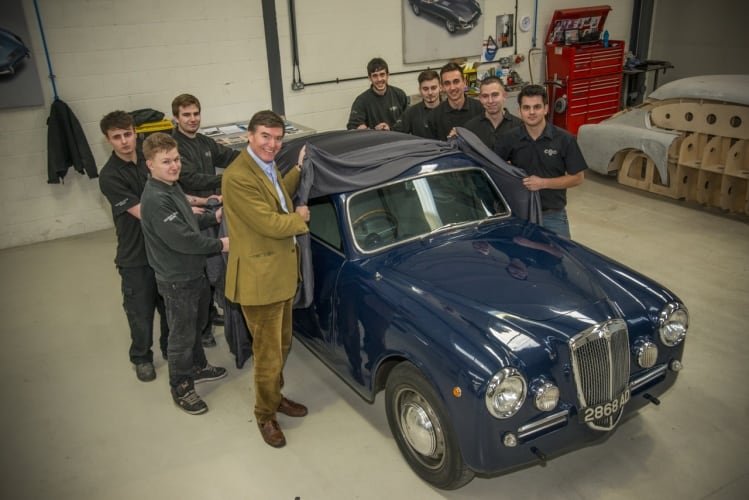 MP Philip Dunne with the team (Source: CMC)