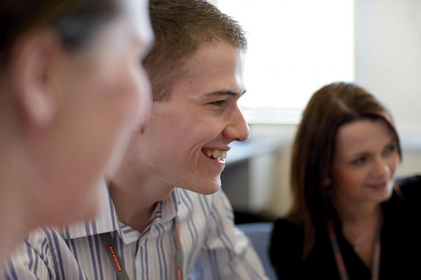 High fliers: graduates at BAE’s Warton base.