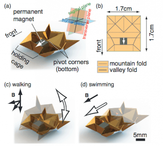 Miniature origami robot 