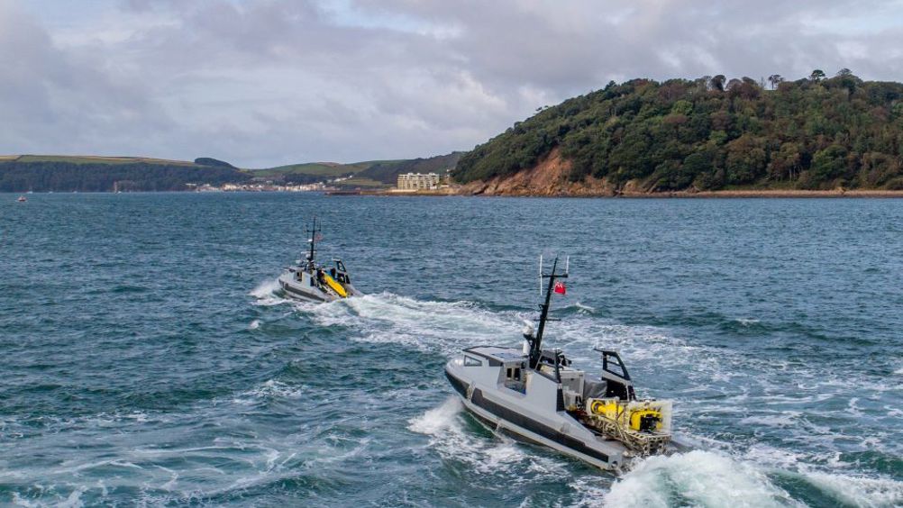 The delivery of the USV - RNMB ARIADNE - gives the Royal Navy a capability that be deployed from a harbour or mother ship