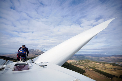 Working on turbine