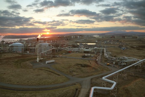 Sullom Voe Terminal is currently being upgraded to cope with oil and gas from the reserves west of Shetland