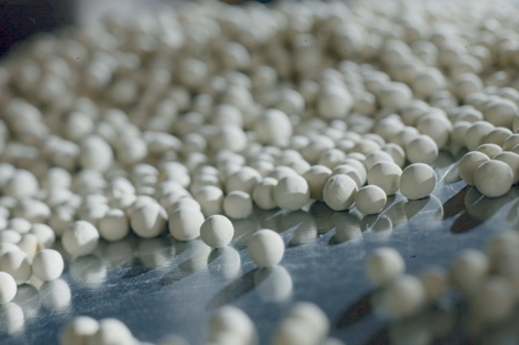 Zeolites are used as molecular sieves in chemical plants