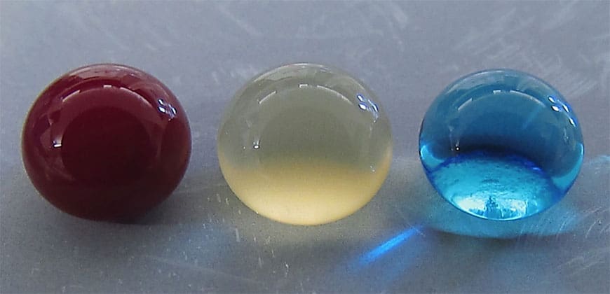 Blood, plasma and water droplets beading on a superomniphobic surface