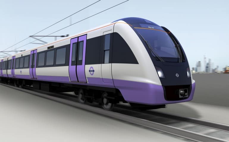 The Crossrail fleet is being built by Bombardier in Derby 